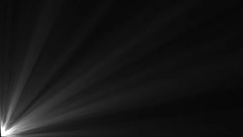 Light rays emerge from corner on black background. Vidéo 331897328