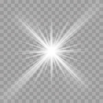 Light rays flash radiance effect vector star ray Stock Illustration