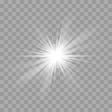 Light rays flash sun star shine radiance effect Illustrazione stock
