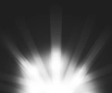 Light rays glowing black backdrop Stock Illustration