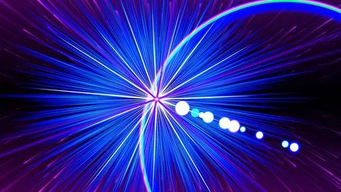 Light Rays Lens Effect Stock Illustration