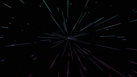 Light rays motion graphics with night background Stock Footage 134155159