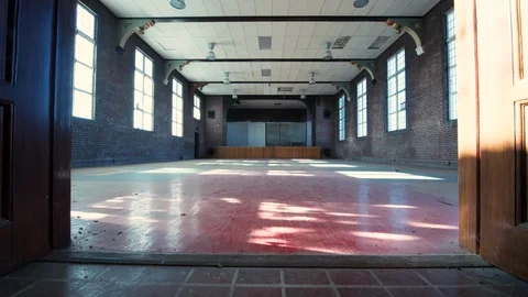 Light Rays Moving Through Abandoned building Time-Lapse Stock Footage 85960723