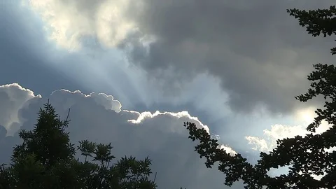 Light Rays near Cloud Video stock 83288737