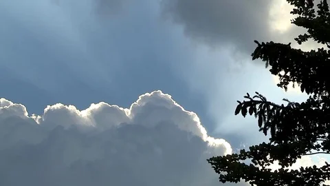 Light Rays near Cloud Stock Footage 83288992