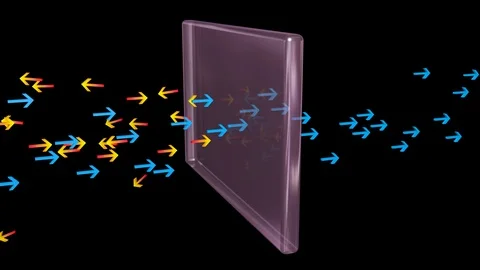 Light rays pass through ,  reflected off surface . 3d animation 库存影片 109471024