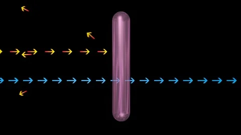 Light rays penetrate ,  reflected off surface . 3d animation 库存影片 109471018