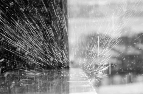 Like light rays  in the rain Stock Photos