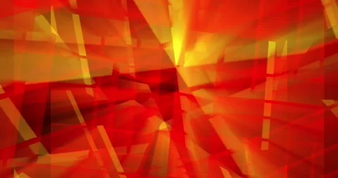 Light rays of red and yellow shades flicker and move in 3d Stock Footage 247131754