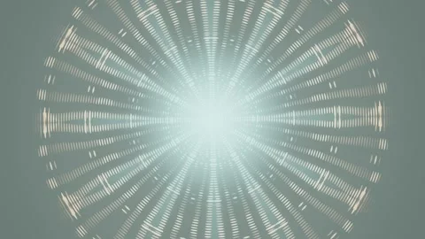 Light rays shine in radial pattern creating a glowing effect Stock Footage 337384950