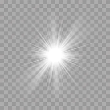 Light rays shine radiance flash sun star effect Stock-Illustration