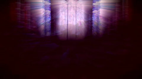 Light rays shining through stained glass windows. HD 1080i Stock Footage 114336