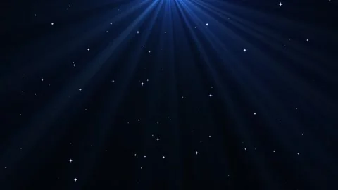 Light Rays Shining with Twinkling Stars in Magical Fantasy Animation Stock Footage 308465337