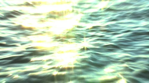 Light rays on sparkling water Stock Footage 590574