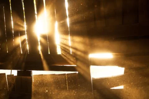 Light rays of the sun background Stock Photos