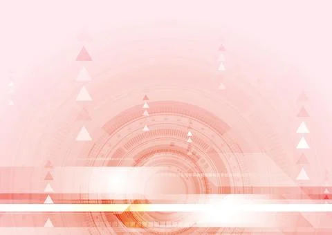 Light red abstract futuristic technology background with arrows Stock Illustration