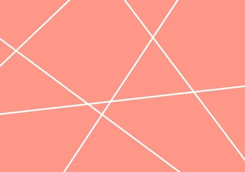 Light red background with straight intersecting white lines , desert flower Stock Illustration