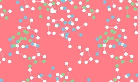 Light red, blue vector template with artificial intelligence structure. Illustrazione stock