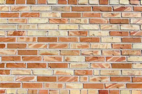 Light red brick wall background Stock Photos