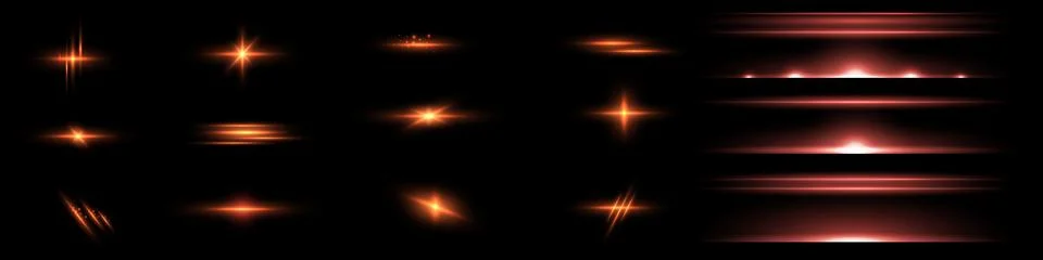 Light red effect reflections, neon illumination in red colors. Bright light.. Stock Illustration