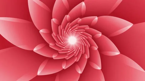 Light red floral shapes with sharp angled leaves looped animated background Stock Footage 164520081