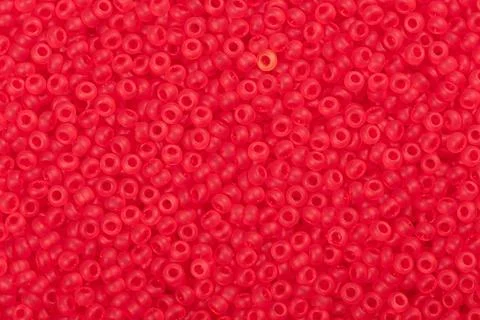 Light red seed beads. Stockfoto's