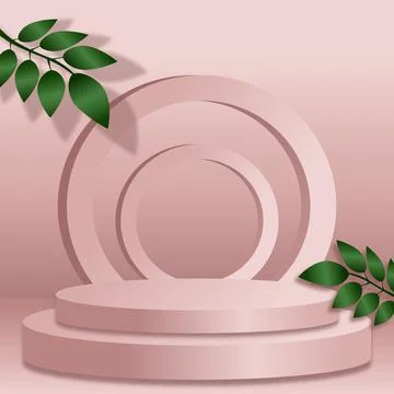 Light red spacious studio, web banner template for advertising - Vector Stock Illustration