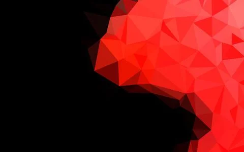 Light Red vector abstract mosaic pattern. Stock Illustration