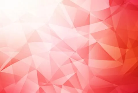 Light Red vector abstract polygonal pattern. Stock Illustration