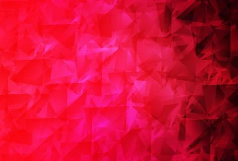 Light Red vector abstract polygonal pattern. Stock Illustration