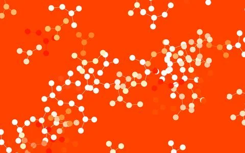 Light Red vector backdrop with artificial intelligence data. Stock Illustration