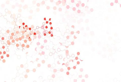 Light Red vector backdrop with artificial intelligence data. Stock Illustration