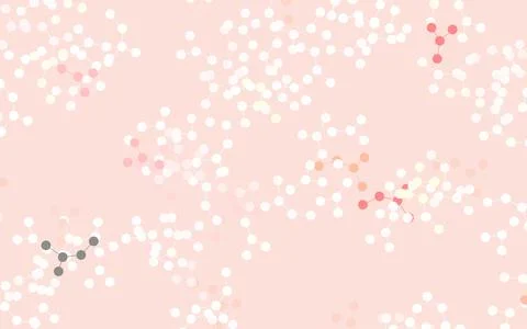 Light Red vector backdrop with artificial intelligence data. Stock Illustration