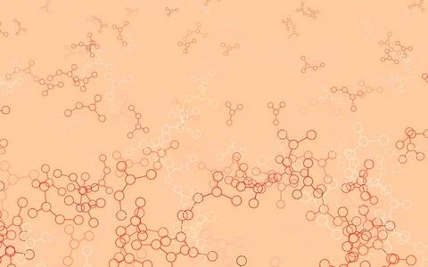 Light Red vector backdrop with artificial intelligence data. Stock Illustration