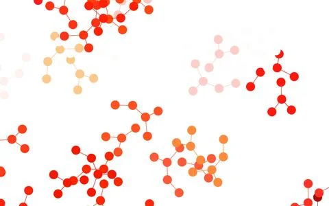 Light Red vector backdrop with artificial intelligence data. Stock Illustration