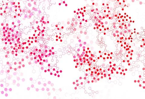 Light Red vector backdrop with artificial intelligence data. 库存插图