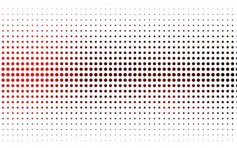 Light Red vector backdrop with dots. Stockillustratie