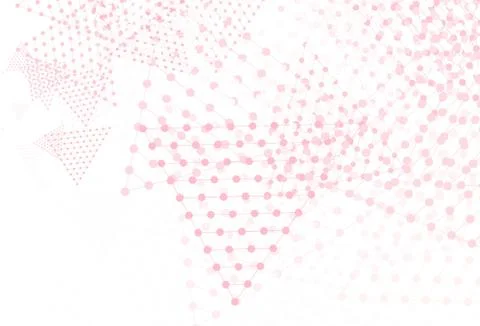 Light Red vector backdrop with lines, circles. Stock Illustration