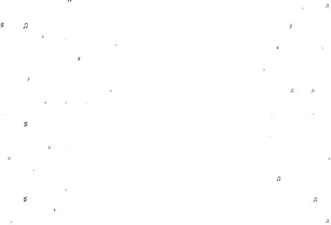 Light Red vector backdrop with music notes. Stock Illustration