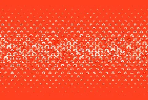 Light Red vector backdrop with rainbows, clouds. イラスト素材