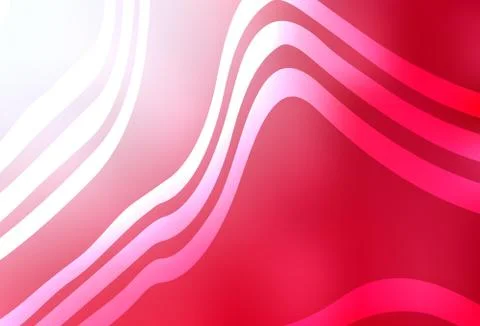 Light Red vector background with bent lines. Stock Illustration
