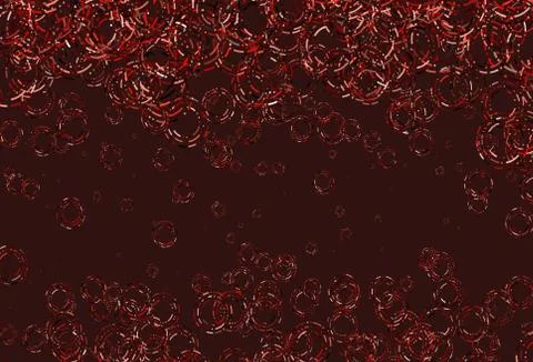 Light Red vector background with bubbles. Stock Illustration