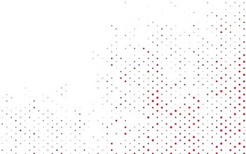 Light Red vector background with bubbles. Illustrazione stock