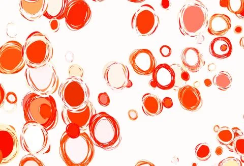 Light Red vector background with bubbles. Illustrazione stock