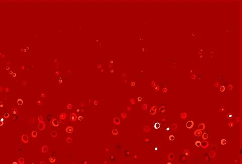 Light Red vector background with bubbles. Illustrazione stock