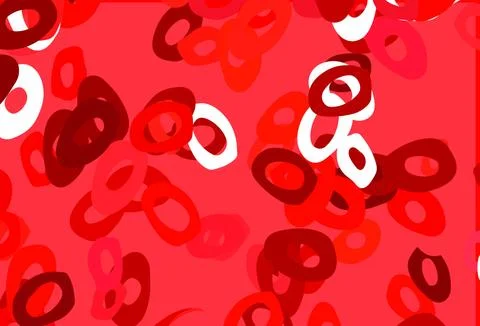 Light Red vector background with bubbles. Stock Illustration
