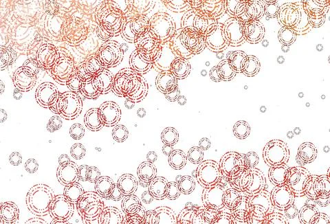 Light Red vector background with bubbles. 스톡 일러스트