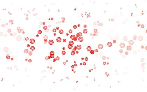 Light Red vector background with bubbles. Stock Illustration