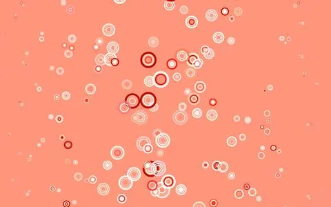 Light Red vector background with bubbles. Stockillustratie