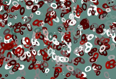 Light Red vector background with bubbles. Stock Illustration